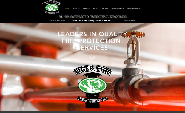 Tiger Fire Protectio: Web Design 