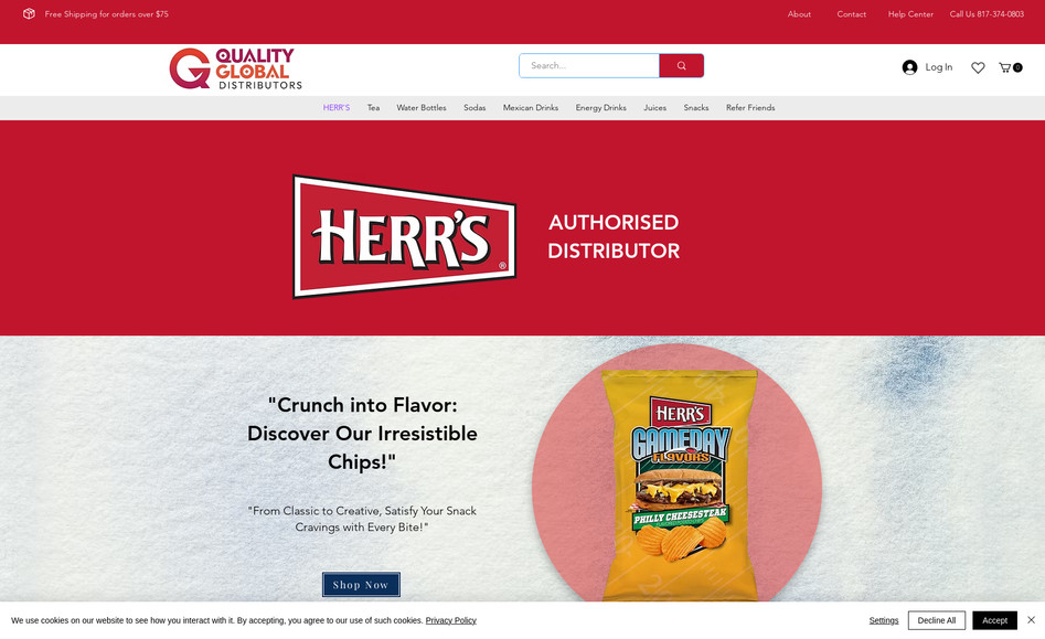 Quality Global : As a leading global distributor of FMCG products in Texas, USA, we connect quality brands with consumers across the region. We specialize in efficient and reliable distribution, ensuring a diverse range of essential goods reach shelves promptly. Our commitment to excellence and strong partnerships makes us a trusted source for FMCG solutions.
