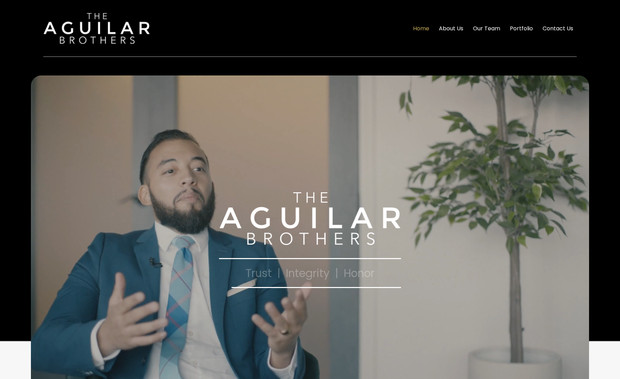 The Aguilar Brothers: Real Estate Brokers Website
