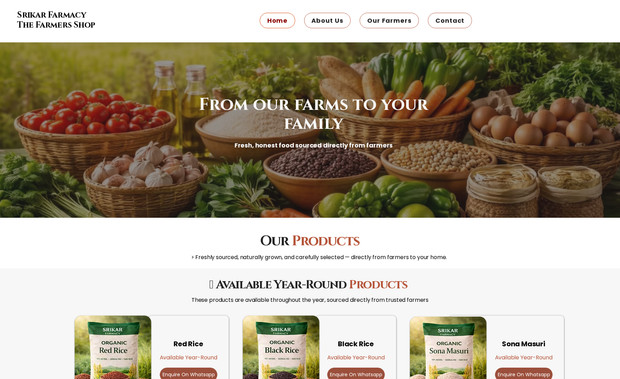 Srikar Farmacy 1: I completely redesigned the Srikar Farmacy website from scratch on Wix, focusing on a clean, modern, and user-friendly layout.

The project included:

Full website redesign with a fresh, professional look

Improved navigation and page structure for better usability

Clean content placement for clear communication

Mobile-responsive design for all screen sizes

Performance and loading speed optimization

Consistent branding and visual hierarchy

The goal was to create a trustworthy, easy-to-navigate website that clearly presents the brand and improves the overall user experience.