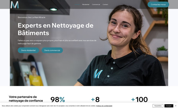 La Main Miracle: L'objectif du mandat

L'objectif de notre mandat pour La Main Miracle était de créer un site web très simple et épuré, permettant de présenter leurs services de manière claire et concise. Le client souhaitait une plateforme accessible où les visiteurs pouvaient facilement comprendre leurs offres et les contacter sans difficulté. Nous avons conçu un site web minimaliste, mettant en avant leurs services tout en offrant une navigation intuitive. Ce projet visait à renforcer leur présence en ligne et à améliorer l'expérience utilisateur, afin d'attirer un public plus large et de faciliter les prises de contact.

Notre approche

Nous avons adopté une approche minimaliste pour répondre aux besoins spécifiques de La Main Miracle. L'objectif principal de notre mandat était de créer un site web simple et épuré, permettant de présenter leurs services de manière claire et attrayante. Nous avons conçu une interface intuitive, offrant une navigation fluide et permettant aux clients potentiels de trouver rapidement les informations nécessaires pour les contacter.

En plus de la création du site, nous avons fourni des conseils stratégiques pour optimiser la présentation des services et améliorer l'expérience utilisateur. Ces recommandations incluaient des astuces pour mettre en avant les points forts de chaque service et faciliter le processus de prise de contact. Grâce à cette approche, La Main Miracle dispose désormais d’un site web performant qui met en valeur ses offres tout en offrant une expérience utilisateur optimale.