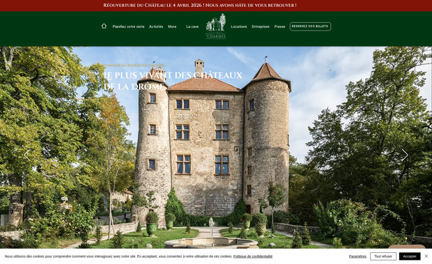 chateaudecharmes: Refonte et référencement 