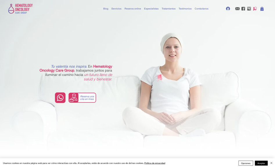 HOCG: Diseño web para Clínica Oncológica en Puerto Rico.
