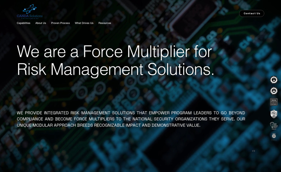 CANDA SOLUTIONS: Advanced, modern, and minimalistic approach to make Informative website pleasing to the eye and feel that creates the best User Experience and  makes clients wanting to spend more time reading and browsing through.