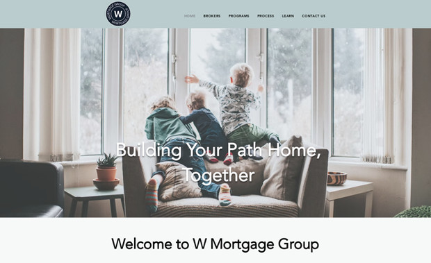 W Mortgage Group: Design, content development, image strategy, ongoing support.