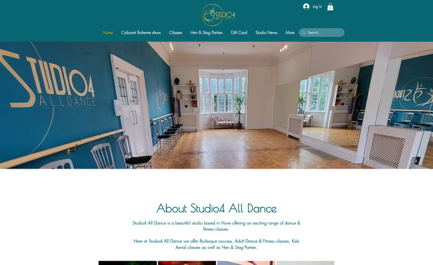 blacklace-studios: A dance studio website with booking system