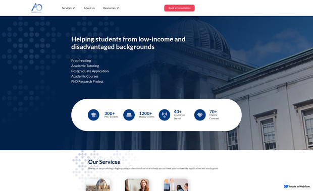 AcademiaOne: Custom form that captures file uploads and processes payments for an online proofreading order system.