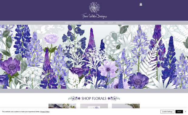 Fiona Calder Designs: API integration with a print-on-demand supplier to integrate the order production and delivery process with WiX Store