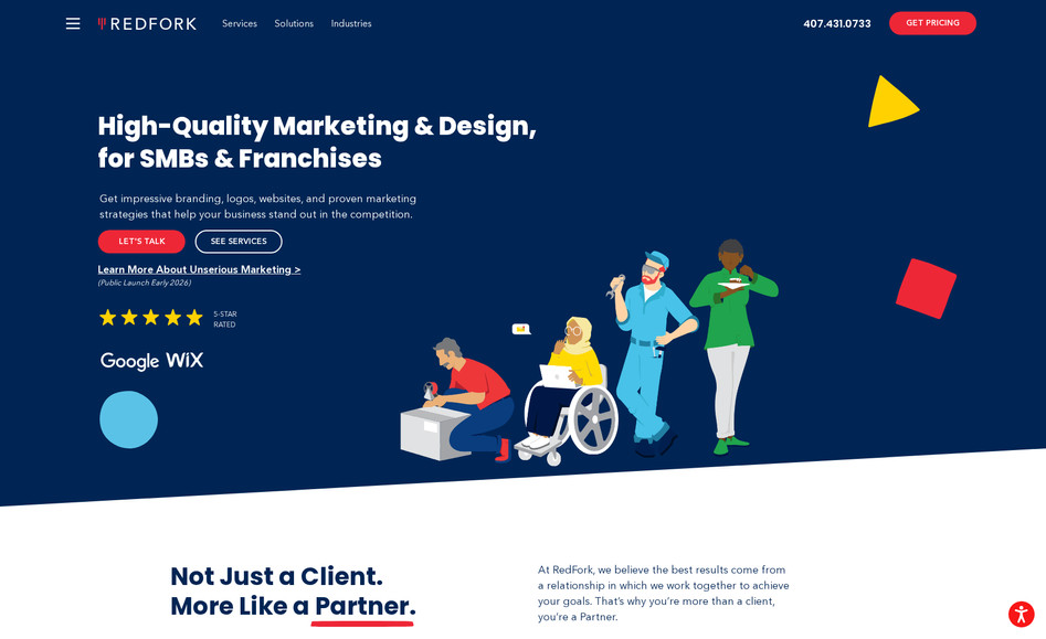 RedFork Marketing: Pro Website