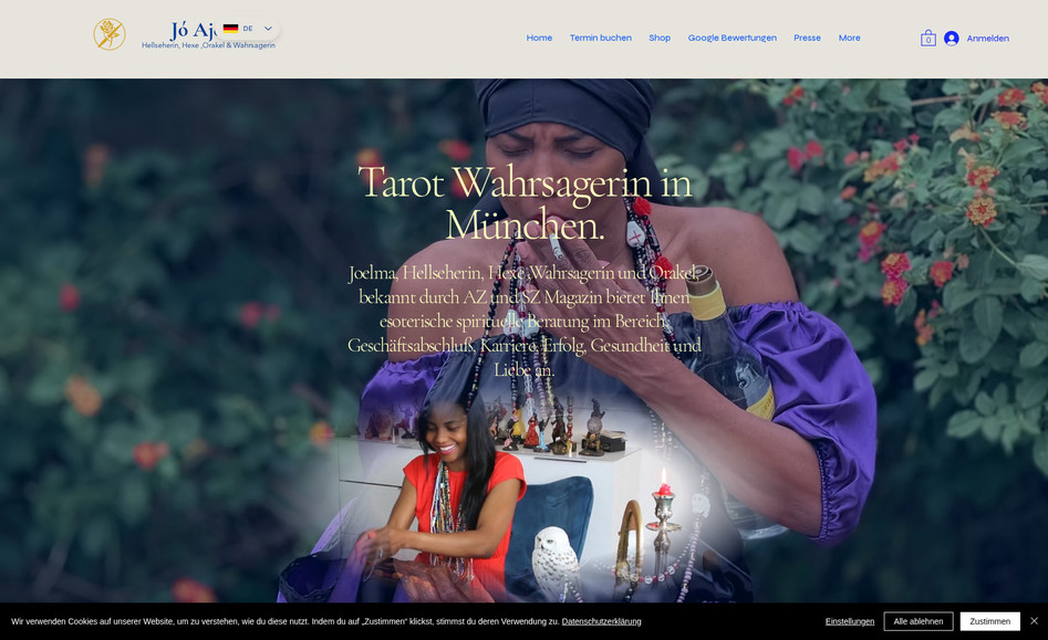 de Oya - Wahrsagerin: Website redesign