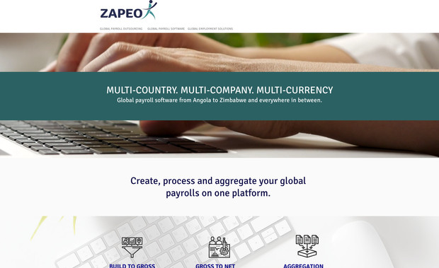 ZAPEO: This website is about creating, processing, and aggregating your global payrolls on one platform. We have worked on the design and development from scratch.