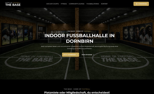 THE BASE - HOME OF FOOTBALL: Indoor Fussballhalle trifft modernes und ansprechendes Design.