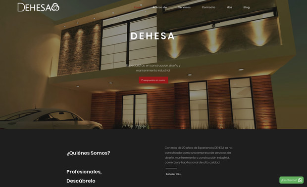 Dehesa: Arquitectos en Guadalajara Jalisco, sitio web con video.