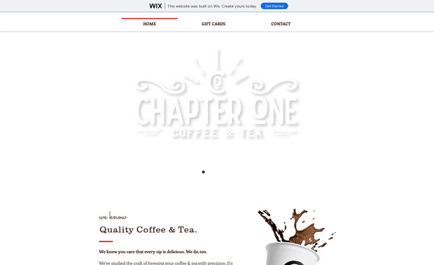 Chapter One Coffee & Tea: 