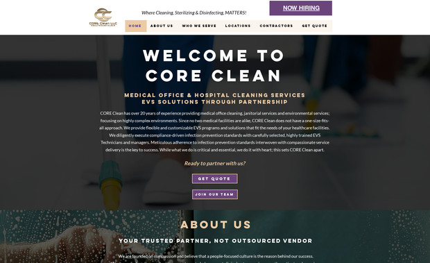 COREClean.org: Website Design, Branding, Optimized for Desktop, Mobile and Search Engines.