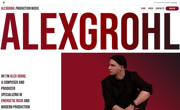 AlexGrohl Production Music: We also take on quicker projects when we have a window between larger engagements. Spoiler alert: we always love working with creative people and remain very flexible in our approach and collaboration.

This project was a perfect example of that. We created a website for a musician and music producer, building it on the classic Wix editor.

So, if you want a site to showcase your creative work — even if you started it yourself but got stuck with the editor — we’ll find the right approach to get it done and make it look great.