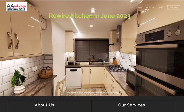 AA Plus Electrical: 
The website "www.aapluselectrical.com" appears to be a platform dedicated to showcasing the electrical services offered by A Plus Electrical.

Upon visiting the site, users are greeted with a clean and professional homepage design that highlights the company's expertise in electrical services. 

The layout is organized and easy to navigate, allowing visitors to quickly find information about the services provided.

As users explore the site, they can learn more about the range of electrical services offered by A Plus Electrical, which may include residential, commercial, and industrial electrical solutions.

 This may include services such as electrical installations, repairs, maintenance, wiring, lighting, and more.

Additionally, the website may provide information about the company's background, experience, certifications, and testimonials from satisfied clients. 

Visitors may also find contact information and a form to request quotes or schedule appointments for electrical services.