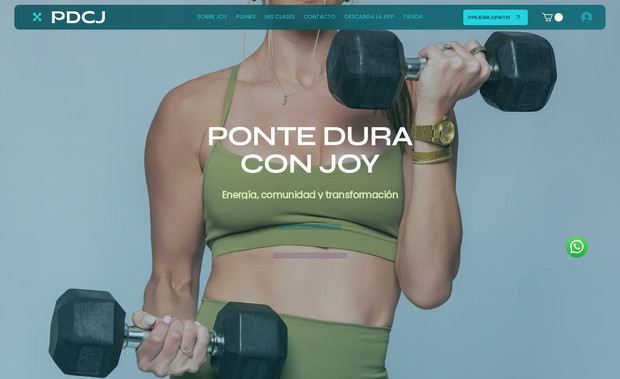 PONTE DURA CON JOY : Landing page for JOY, a fitness coach from Puerto Rico combining functional training with an empowering mindset. The website is vibrant, feminine, and energetic—designed to introduce her services, online classes, and 1:1 coaching offers. It’s a minimal yet powerful site focused on clear calls to action and strong personal branding.