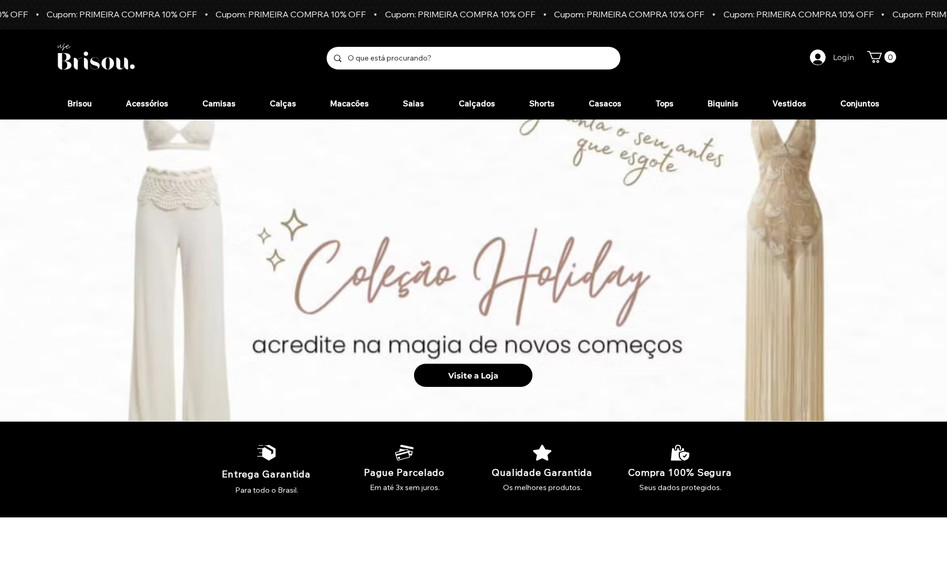 Use Brisou: eCommerce de Roupas e Acessórios femininos.