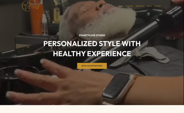 Starstyluxe Studio: I helped with developing the website from the scratch according to the client's request