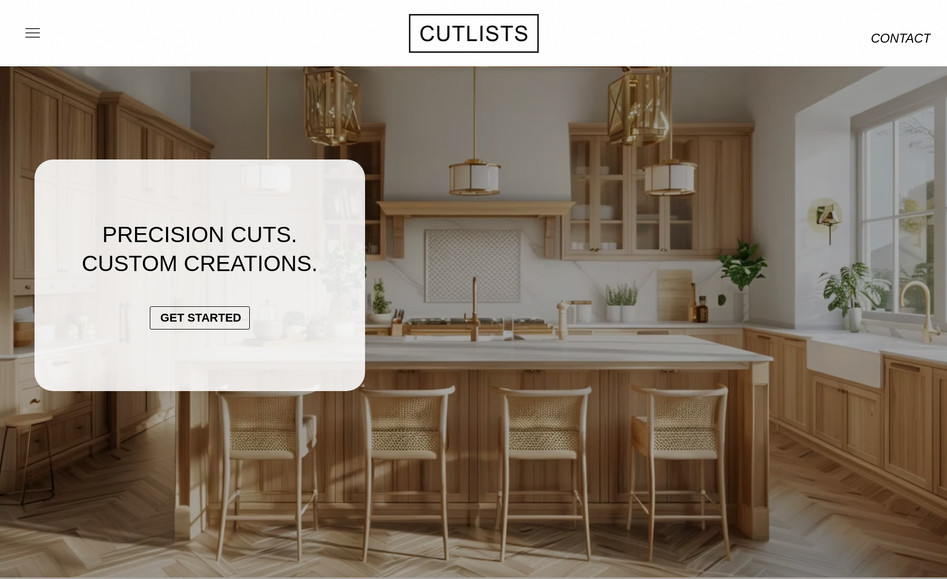 Cutlists: We designed and built a Wix website for Cutlists focused on showcasing clear how-to tutorials and installation processes. The site helps legitimize the business for word-of-mouth referrals, giving visitors a professional place to learn, explore services, and trust the brand. Built with a clean layout and intuitive structure, the website makes educational content easy to access and supports long-term growth.