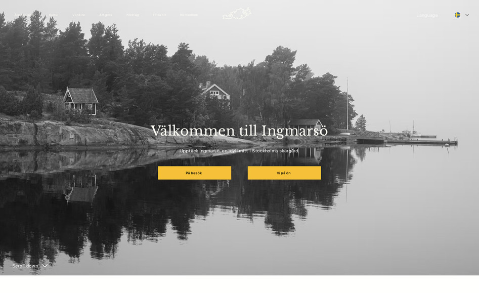 Ingmarsö: Acord Media fick i uppdrag av byalaget på Ingmarsö att skapa en ny, tidlös design som håller dagens standard.