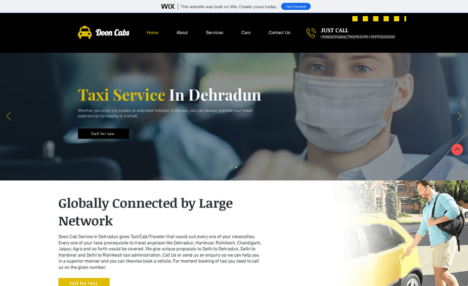 Doon Cabs : I have design this complete website including logo and all pages