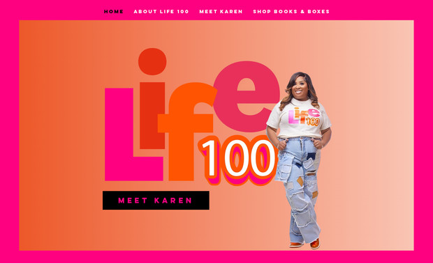 Life100 : Designed this site from scratch