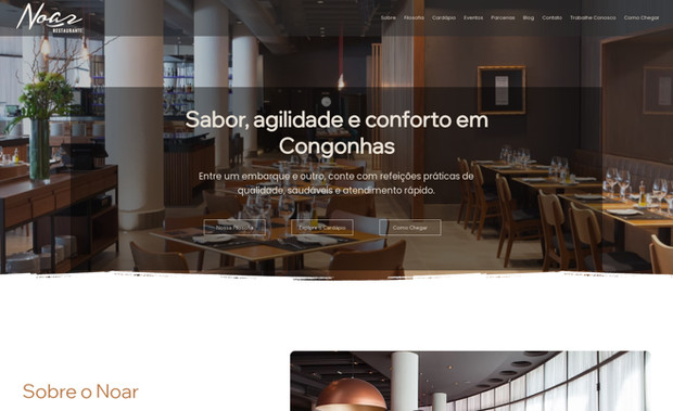 NOAR RESTAURANTE: Noar Restaurante – Design & Desenvolvimento Web
Criação completa das versões desktop e mobile do site, com identidade visual exclusiva, navegação fluida e performance otimizada. Um projeto que traduz a elegância do Noar em cada detalhe, unindo estética e funcionalidade para encantar visitantes e valorizar a marca.