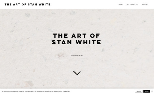The Art of StanWhite: I developed a clean, minimalist website to honor the legacy of artist Stan White. The design emphasizes his Zen-inspired ink paintings, incorporating subtle ink streaks and a calming color palette to reflect his artistic style. The site serves as a digital gallery to showcase his unique works.