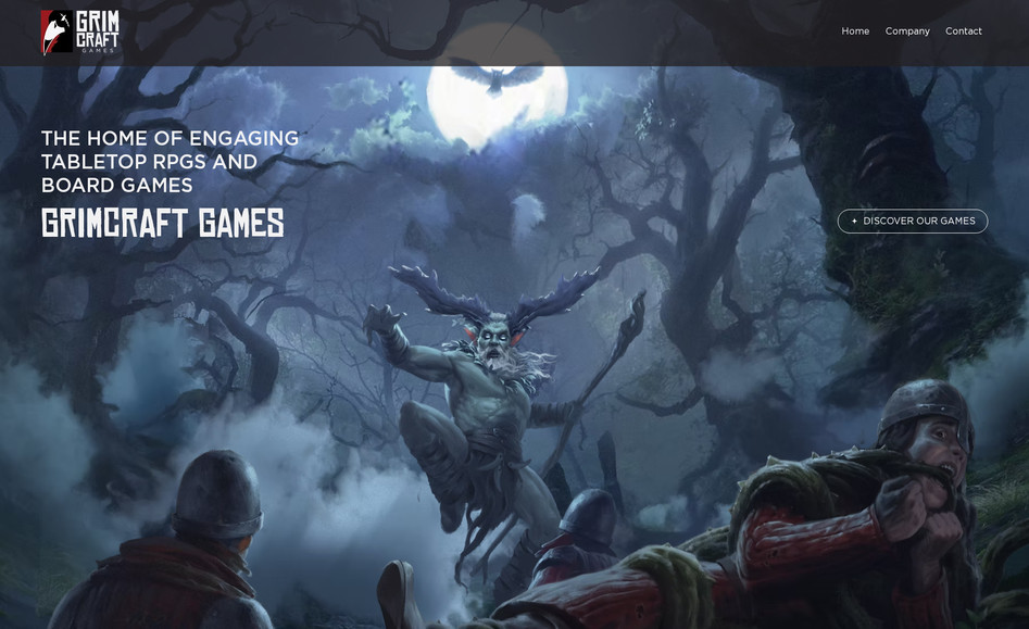 Grimcraft Games: For Grimcraft Games, we developed an engaging, scroll-animated website that immerses visitors in the captivating world of tabletop RPGs and board games. By incorporating smooth scroll animations across pages, we created an interactive experience that reflects Grimcraft’s unique storytelling and inventive game mechanics. The design features sections for game details, upcoming releases, and community news, all seamlessly animated to guide users through the content. With SEO-driven content and an optimized layout, the website serves as a dynamic platform for Grimcraft Games, enhancing user engagement and bringing their creative vision to life for fans and newcomers alike.
