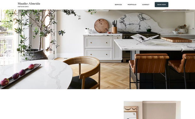 Maaike Almeida: Maaike-Interiors.com is a refined, minimalist website designed to highlight Maaike Interiors’ bespoke approach to interior design and styling. The project focuses on creating a clean, elegant digital space that showcases curated project galleries, design philosophy, and service offerings with a modern aesthetic. Built for both visual impact and usability, the site features responsive layouts, smooth transitions, and SEO-optimized content to attract high-end residential and commercial clients. The goal is to reflect the studio’s sophisticated style and attention to detail while making it effortless for visitors to explore work and inquire about new projects.