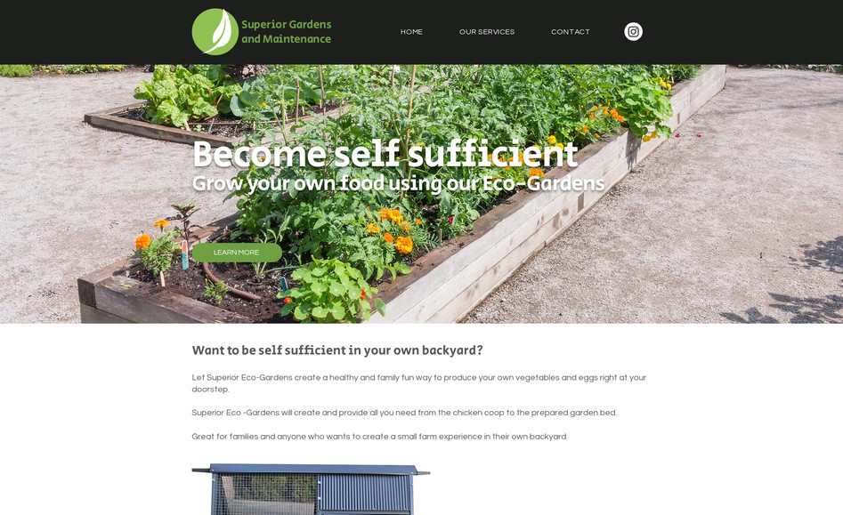 Superior Gardens: New website for eco garden designer