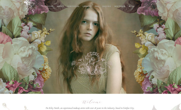 Makeup by KileySmith: This website was built for a makeup artist.