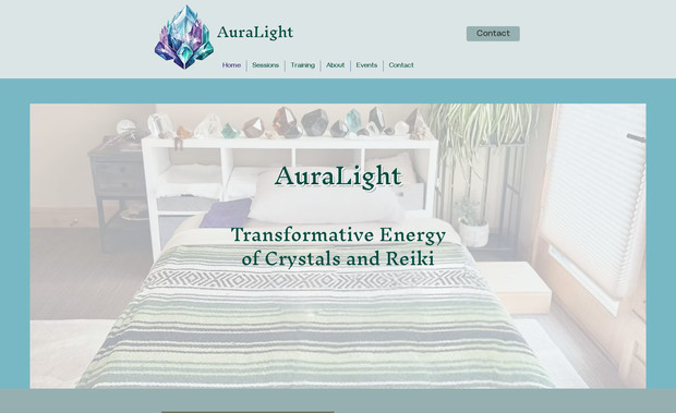 AuraLight: Website creation for a Reiki and Crystal healer in Breckenridge, CO. The business has grown since and enjoying the ability to expand into another website coming soon.