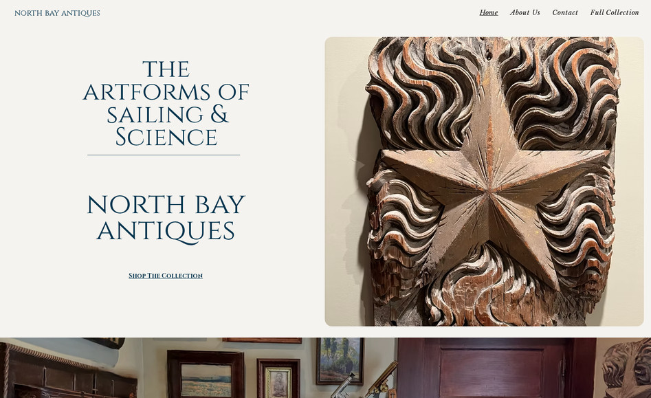 North Bay Antiques: Integrated a dynamic inquiry button that auto-fills each CMS item’s title into the email, streamlining client communication.

Full Migration and Redesign.