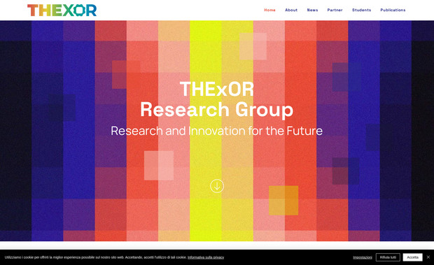 THExOR: Sito vetrina per il team di ricerca di termografia del Politecnico di Torino