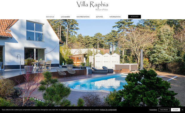 Villa Raphia: Site vitrine Chambre d'hôtes à Hardelot