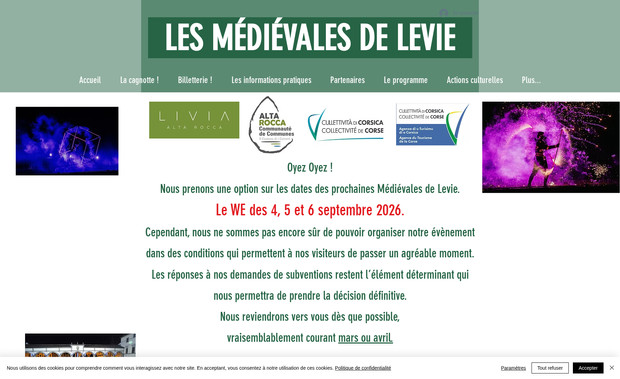 Les Medievales de Le: Refonte du site