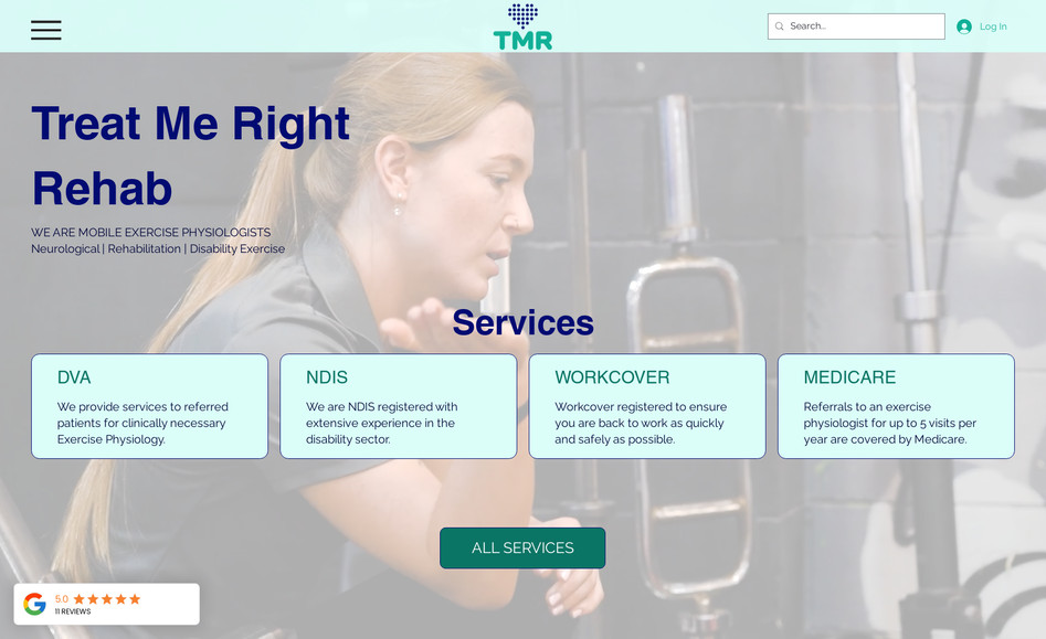 TMR Rehab 2024: MOBILE EXERCISE PHYSIOLOGISTS
Neurological | Rehabilitation | Disability Exercise
Full design and implementation of specialised site feature, CMS & forms.