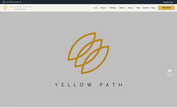 Yellow Path: Prestigious school of Acupuncture requested a complete website design and build with bespoke functionality.