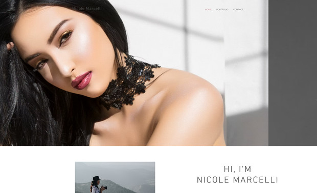 Nicole Marcelli: High End Photography Website