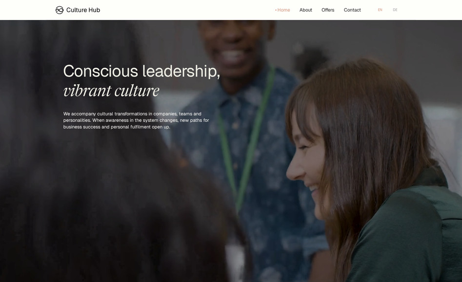 Culture Hub: We partnered with Culture Hub to create a modern, responsive website using Wix Studio. The project began with a collaborative design process in Figma, focusing on a clean, user-friendly layout that reflects the brand’s mission. Once the design was finalized, we developed the site in Wix Studio, ensuring seamless responsiveness across devices, optimized SEO, and smooth CMS integration. The result is a visually engaging and functional website that effectively communicates Culture Hub’s vision.