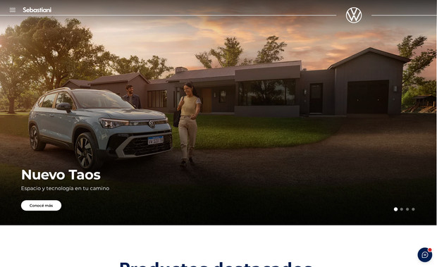 VW Sebastiani: sitio web avanzado - Concesionario oficial Volkswagen
