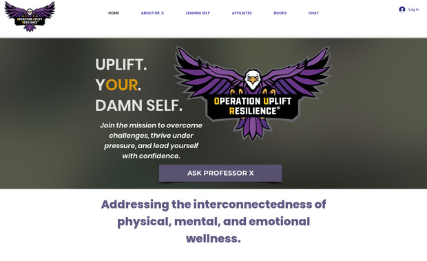 Uplift: Built and designed a personal coaching website