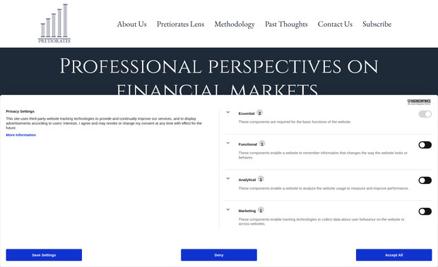 Pretiorates: We successfully completed the Pretiorates website redesign and brand update, delivering a modern and accessible platform aligned with their vision. The project included a full visual identity refresh with updated brand guidelines, resizable logo package, and defined typography and color systems. The new site integrates improved layouts, accessibility-driven video adjustments, and a streamlined CMS updated with the latest “Thoughts.” Final testing, indexing, analytics integration, and Google Tag installation were completed to ensure reliable performance and measurement. Substack branding updates are underway as the next phase, extending the cohesive identity across all publishing channels.