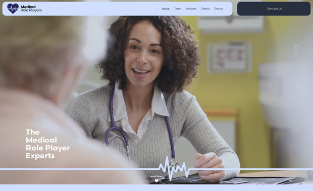 medicalroleplayers: Website design, build and branding refresh