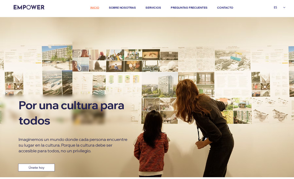 empower-1: Creación de logo y diseño de la página web.