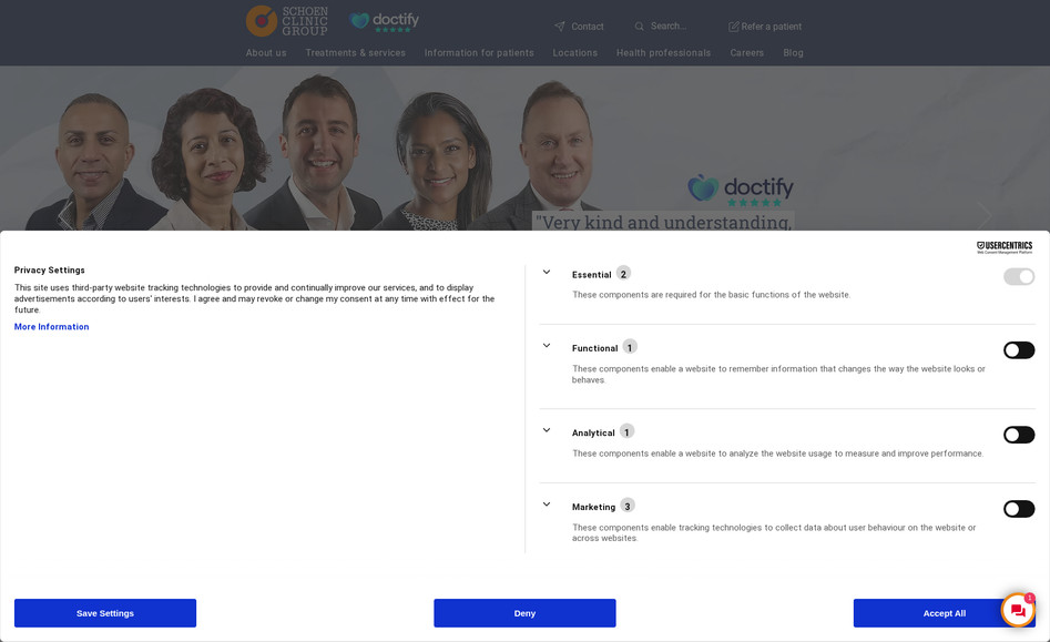 Schoen Clinic UK: Migrate a 500+ page corporate website over to Wix and redesign in the process.