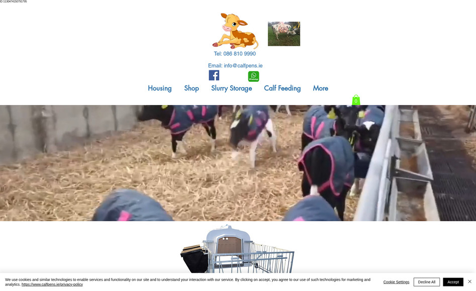 CalfPens: Paul wanted a website to sell his calf pens which have been a huge success. Paul has received lots of orders for a product he has designed from all over Ireland or further abroad. 